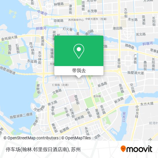 停车场(翰林.邻里假日酒店南)地图