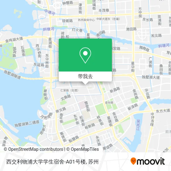 西交利物浦大学学生宿舍-A01号楼地图