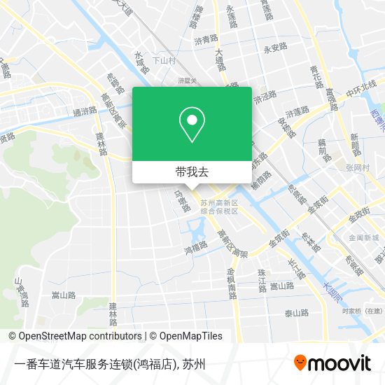 一番车道汽车服务连锁(鸿福店)地图