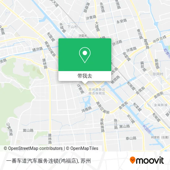 一番车道汽车服务连锁(鸿福店)地图