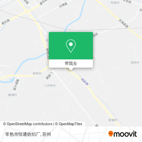 常熟市恒通纺织厂地图