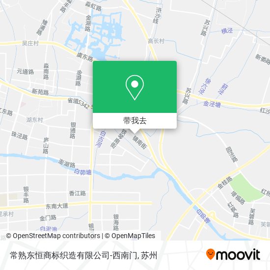 常熟东恒商标织造有限公司-西南门地图