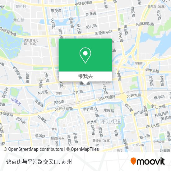 锦荷街与平河路交叉口地图
