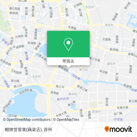 帽牌货冒菜(藕渠店)地图