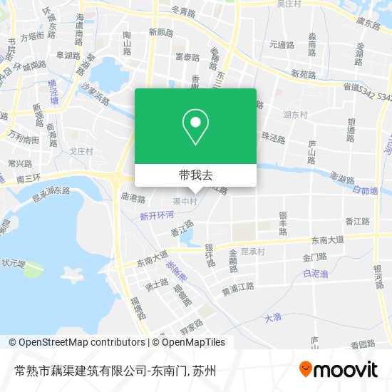 常熟市藕渠建筑有限公司-东南门地图