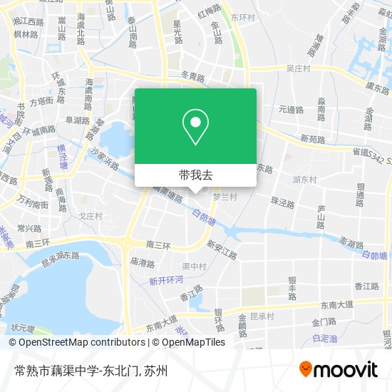 常熟市藕渠中学-东北门地图