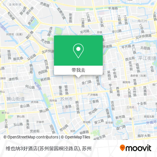 维也纳3好酒店(苏州留园桐泾路店)地图