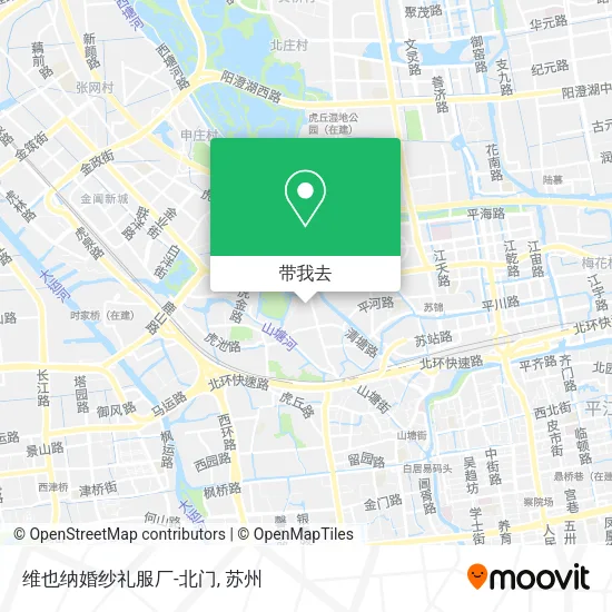 维也纳婚纱礼服厂-北门地图