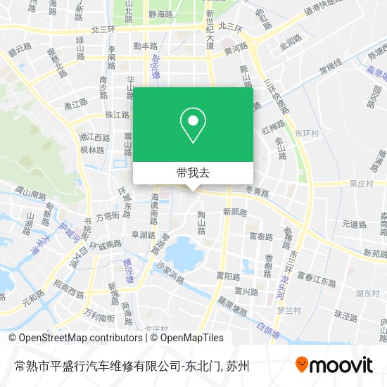 常熟市平盛行汽车维修有限公司-东北门地图