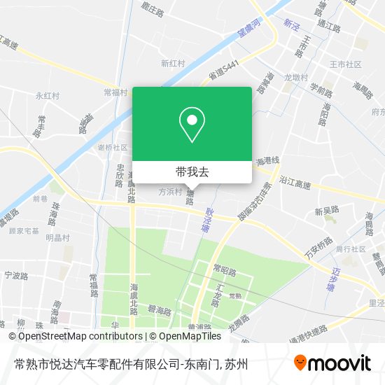 常熟市悦达汽车零配件有限公司-东南门地图