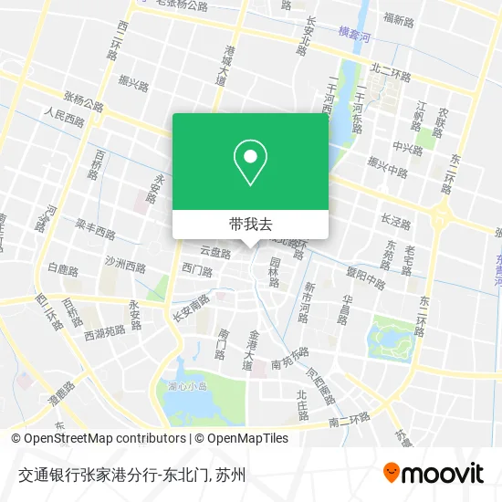 交通银行张家港分行-东北门地图
