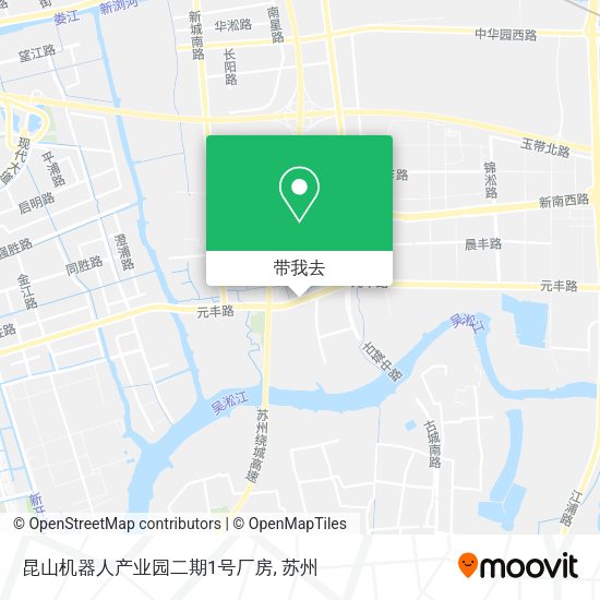 昆山机器人产业园二期1号厂房地图