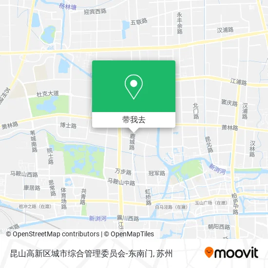 昆山高新区城市综合管理委员会-东南门地图