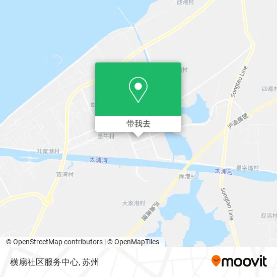 横扇社区服务中心地图