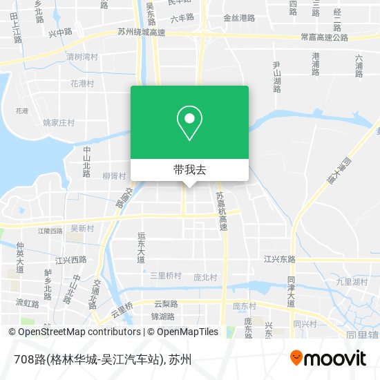 708路(格林华城-吴江汽车站)地图