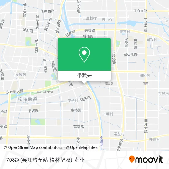708路(吴江汽车站-格林华城)地图