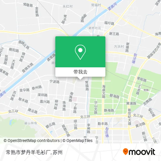 常熟市梦丹羊毛衫厂地图