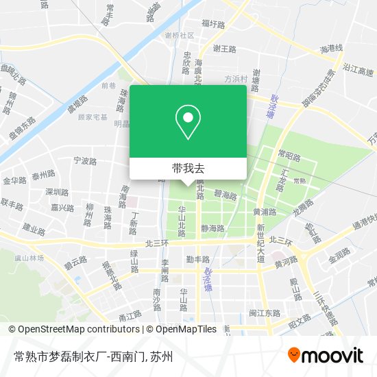 常熟市梦磊制衣厂-西南门地图