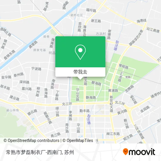 常熟市梦磊制衣厂-西南门地图