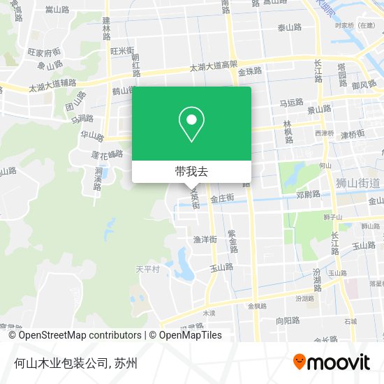 何山木业包装公司地图