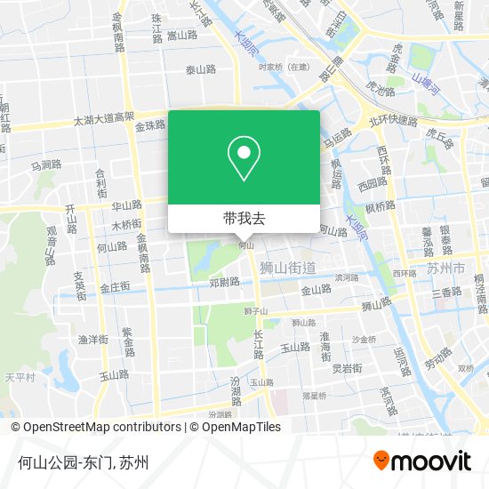 何山公园-东门地图