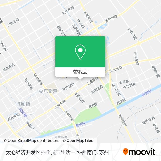 太仓经济开发区外企员工生活一区-西南门地图