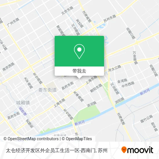 太仓经济开发区外企员工生活一区-西南门地图