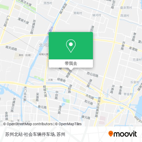 苏州北站-社会车辆停车场地图