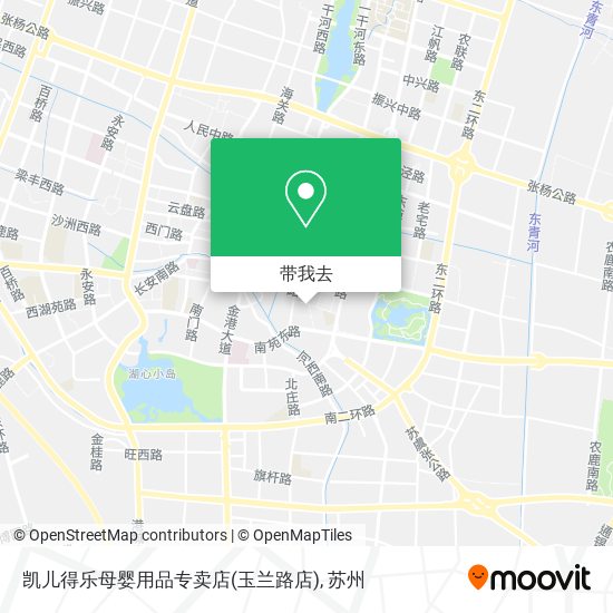 凯儿得乐母婴用品专卖店(玉兰路店)地图