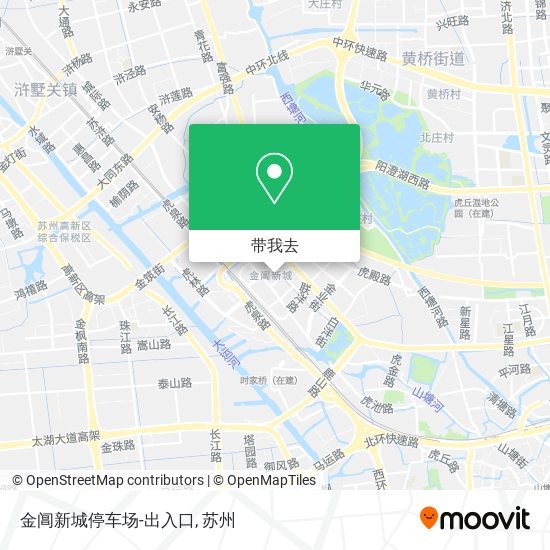 金阊新城停车场-出入口地图