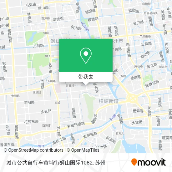 城市公共自行车黄埔街狮山国际1082地图
