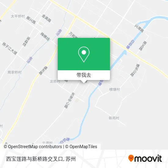 西宝莲路与新桥路交叉口地图