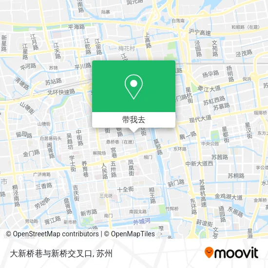 大新桥巷与新桥交叉口地图