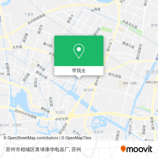 苏州市相城区黄埭康华电器厂地图