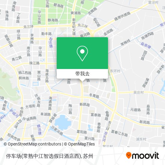 停车场(常熟中江智选假日酒店西)地图