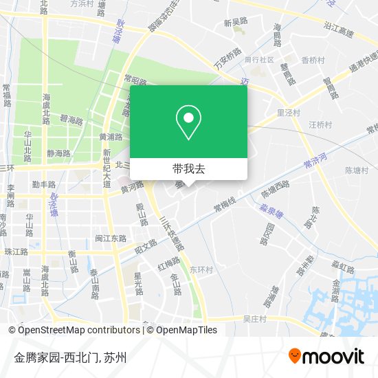 金腾家园-西北门地图