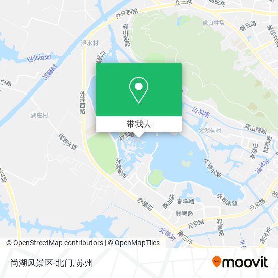 尚湖风景区-北门地图