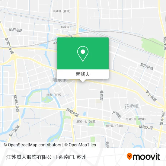 江苏威人服饰有限公司-西南门地图