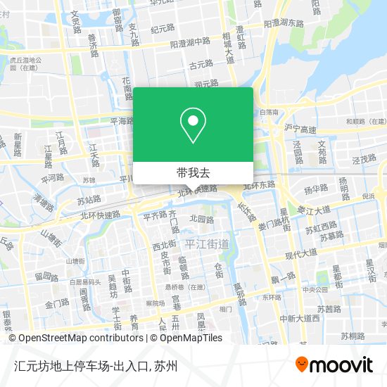 汇元坊地上停车场-出入口地图
