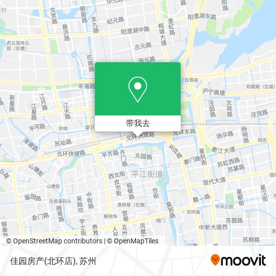 佳园房产(北环店)地图