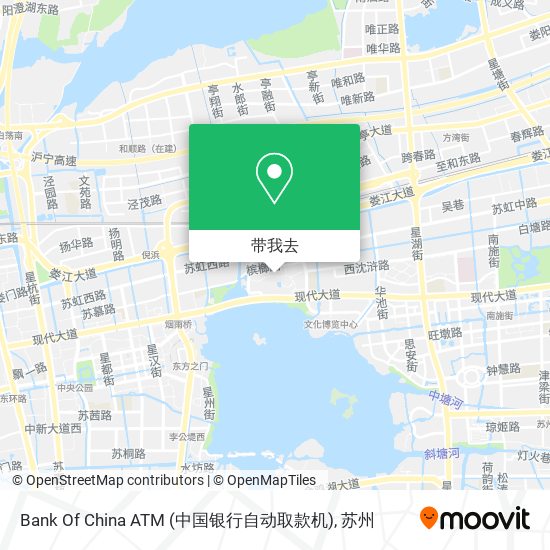 Bank Of China ATM (中国银行自动取款机)地图