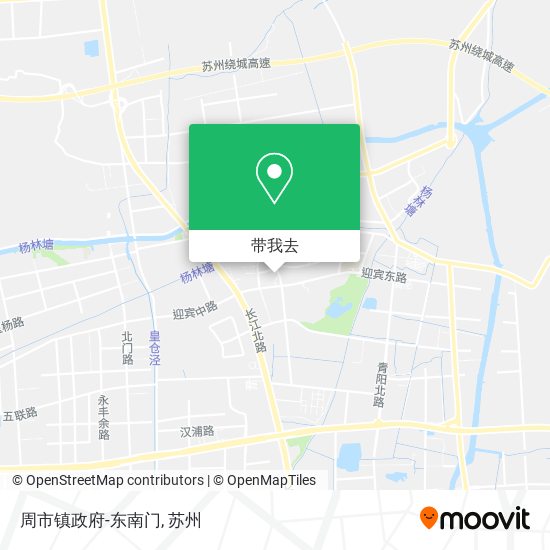 周市镇政府-东南门地图