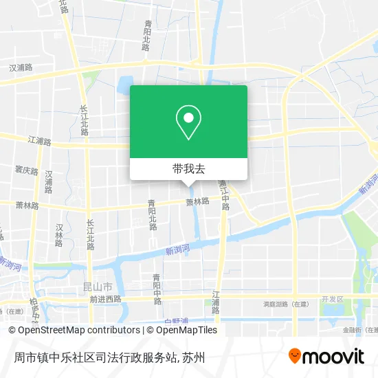 周市镇中乐社区司法行政服务站地图