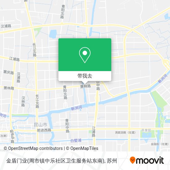金盾门业(周市镇中乐社区卫生服务站东南)地图