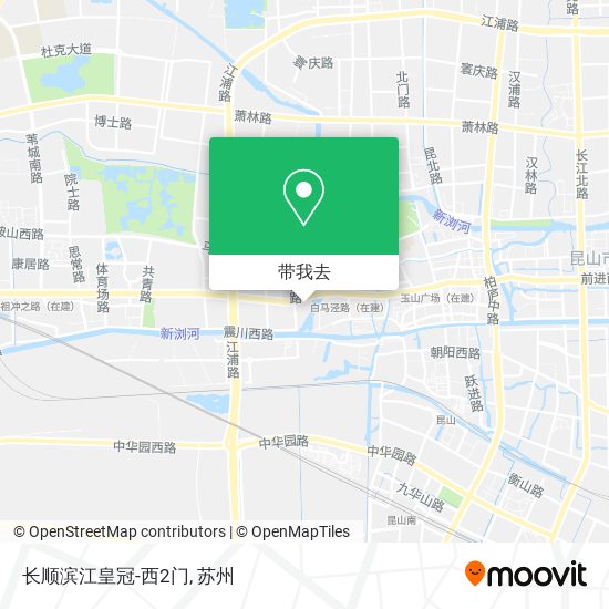 长顺滨江皇冠-西2门地图