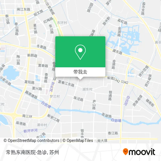 常熟东南医院-急诊地图