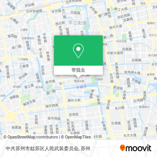 中共苏州市姑苏区人民武装委员会地图