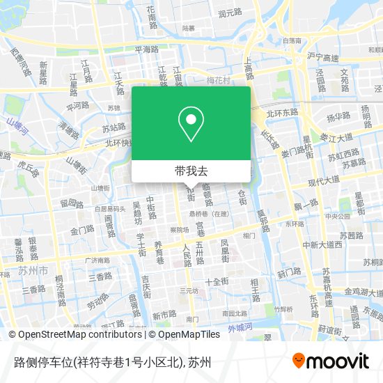 路侧停车位(祥符寺巷1号小区北)地图