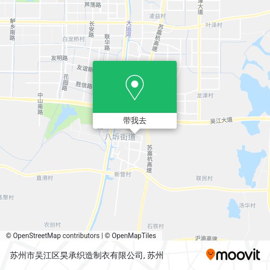 苏州市吴江区昊承织造制衣有限公司地图