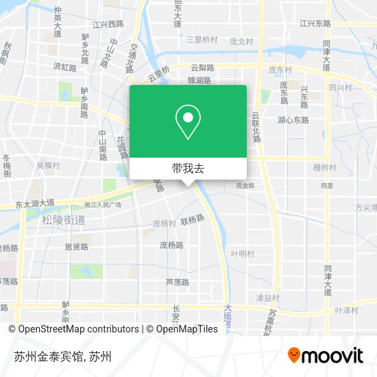 苏州金泰宾馆地图
